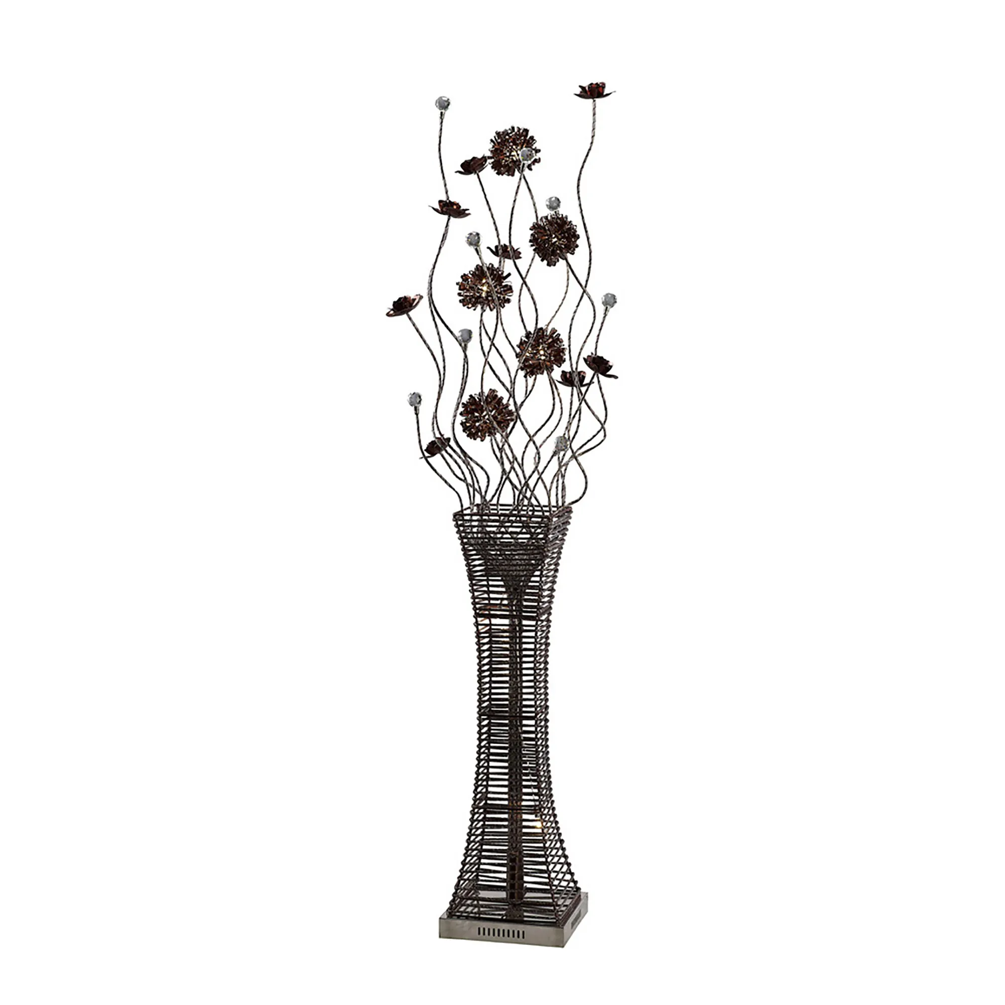 Majella Crystal Floor Lamp 7 Light IL70399  Diyas Home Majella Aluminium